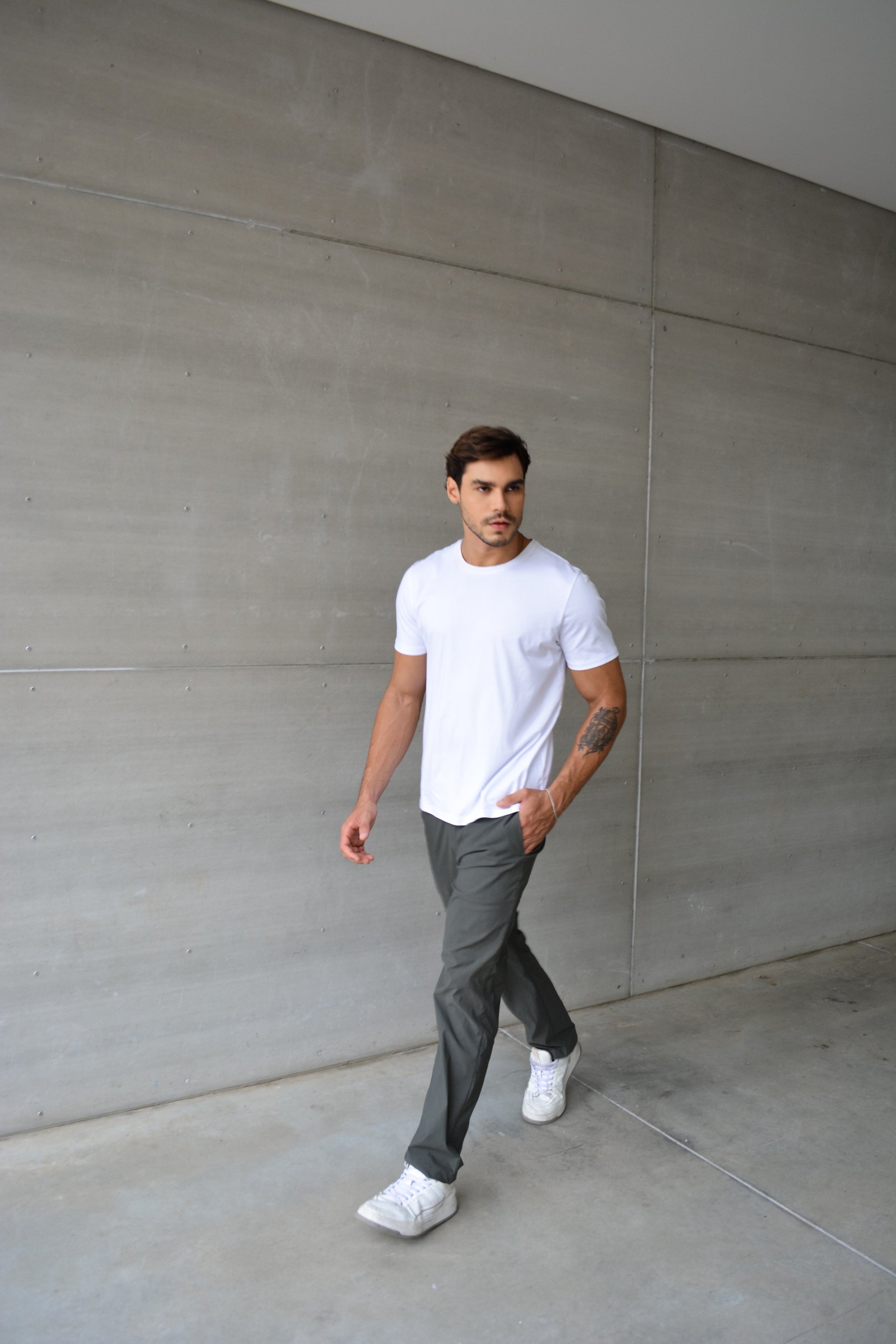 Camiseta Algodão Pima Stefano Dutti Branco