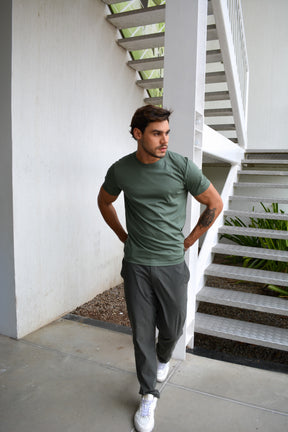 Camiseta Algodão Pima Stefano Dutti Verde